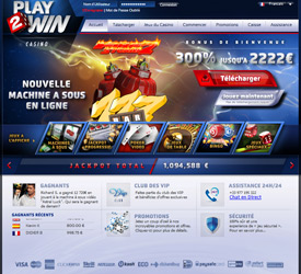 bonus proposé par le casino Play2Win